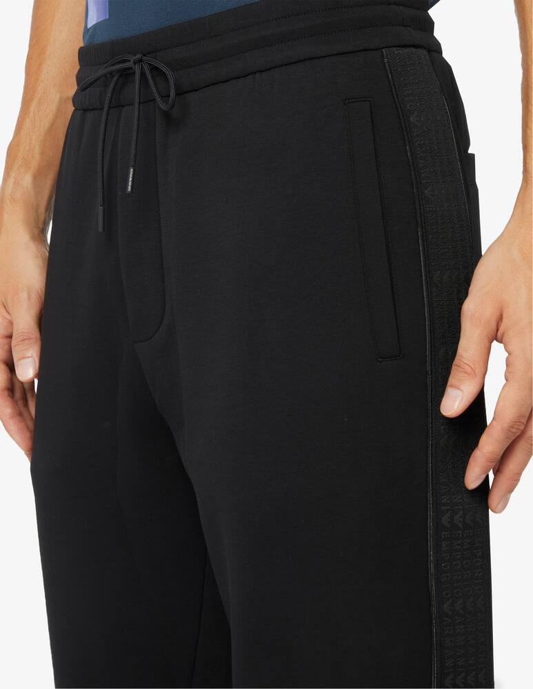 rinascente Emporio Armani Tape lettering jogger trousers
