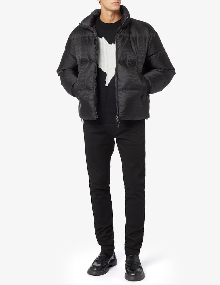 rinascente Emporio Armani Puffer signature reversible jacket