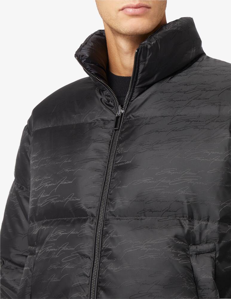 rinascente Emporio Armani Puffer signature reversible jacket