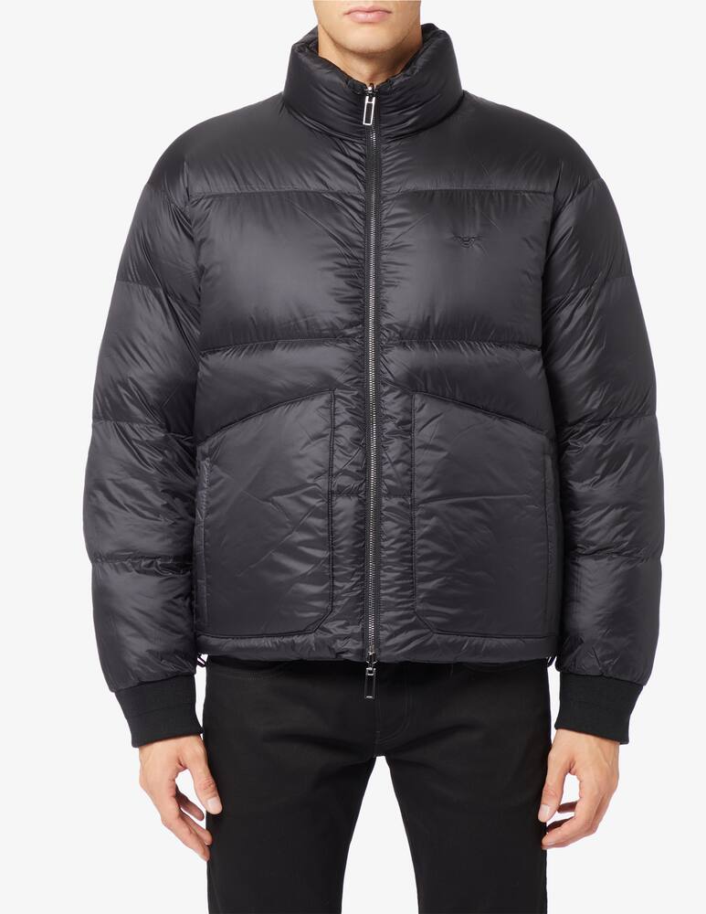 rinascente Emporio Armani Puffer signature reversible jacket