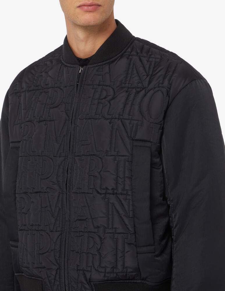 rinascente Emporio Armani Blouson logo quilted jacket