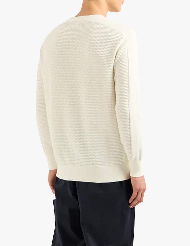 rinascente Armani Exchange Maglia girocollo punto noce banda laterale