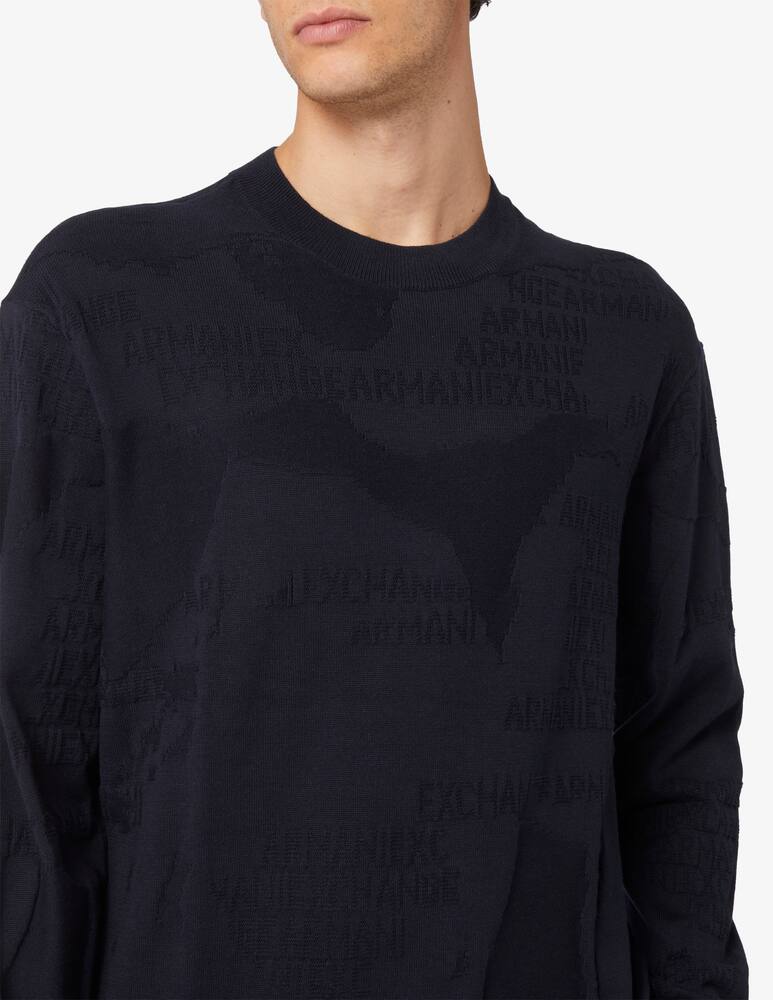 Armani Exchange Camouflage jacquard jumper - picture 4 Armani Exchange Camouflage jacquard jumper - picture 4