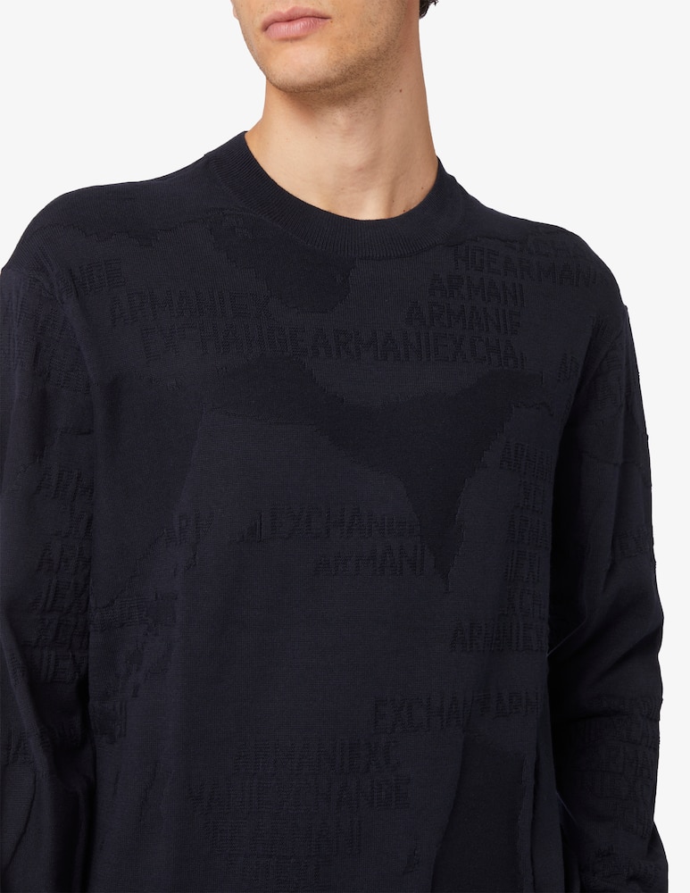 rinascente Armani Exchange Camouflage jacquard jumper