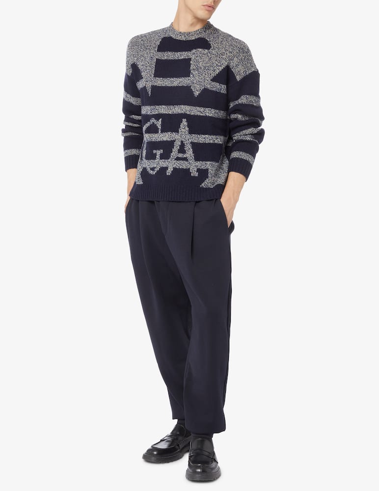 rinascente Emporio Armani Maglia girocollo con stampa aquila