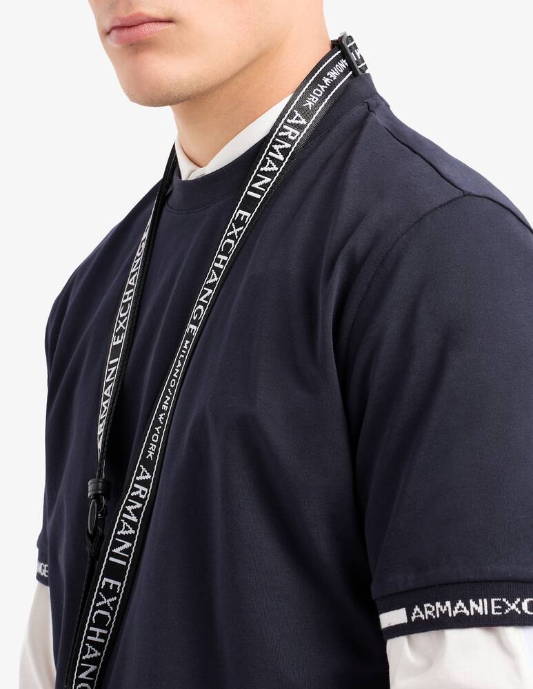 rinascente Armani Exchange Sleeve bands t-shirt