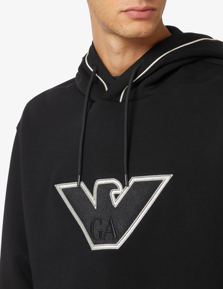 rinascente Emporio Armani Center eagle hoodie