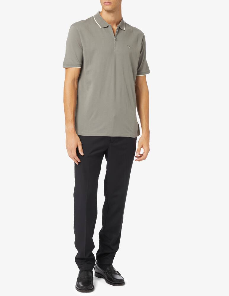 rinascente Emporio Armani Zip polo shirt