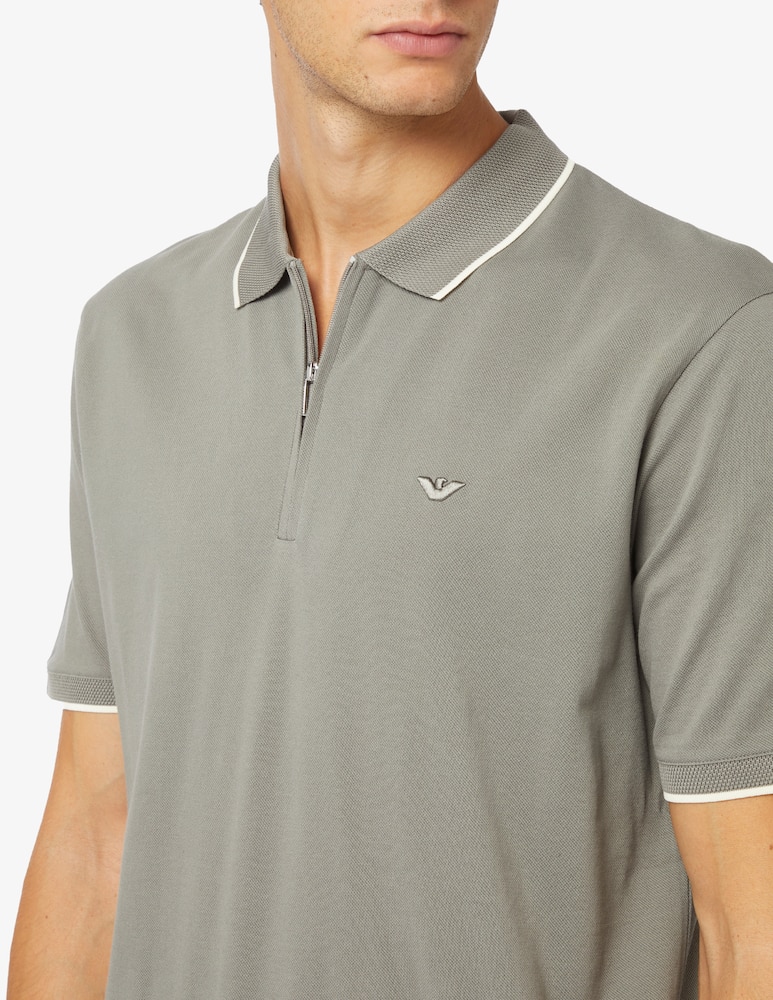 rinascente Emporio Armani Zip polo shirt