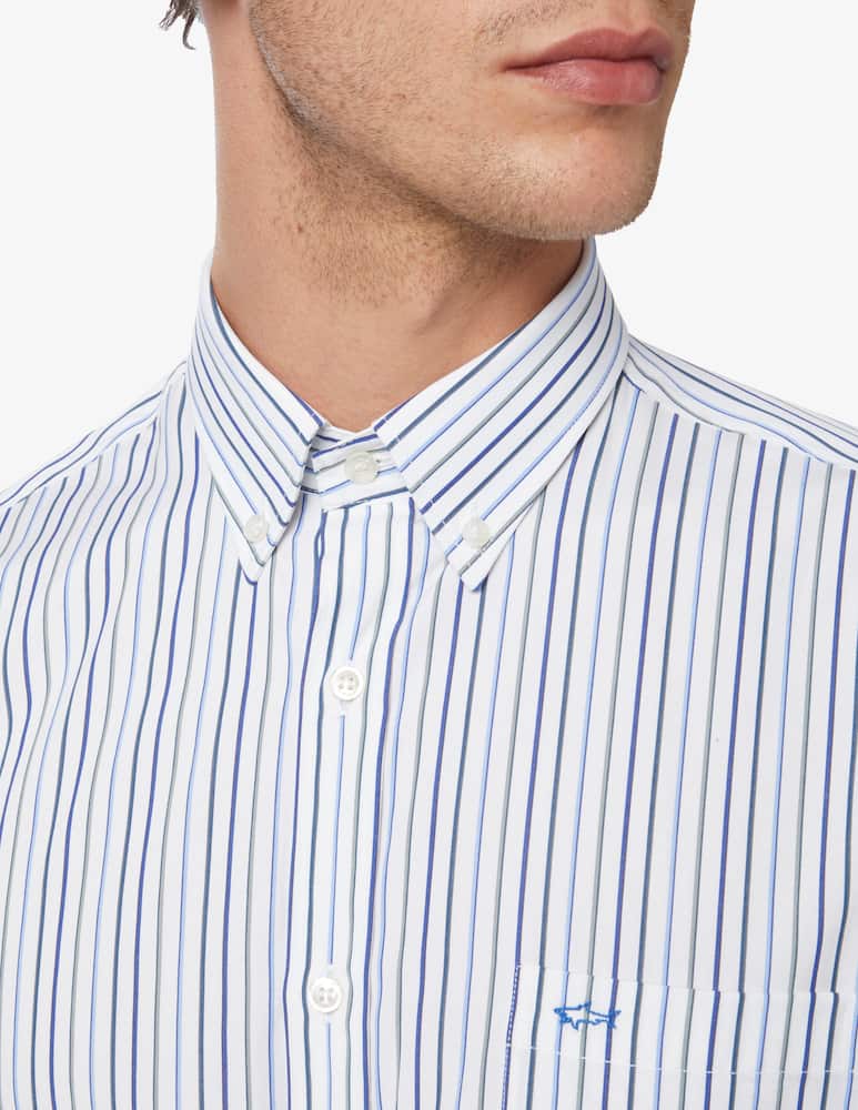 rinascente Paul & Shark Cotton slim fit shirt