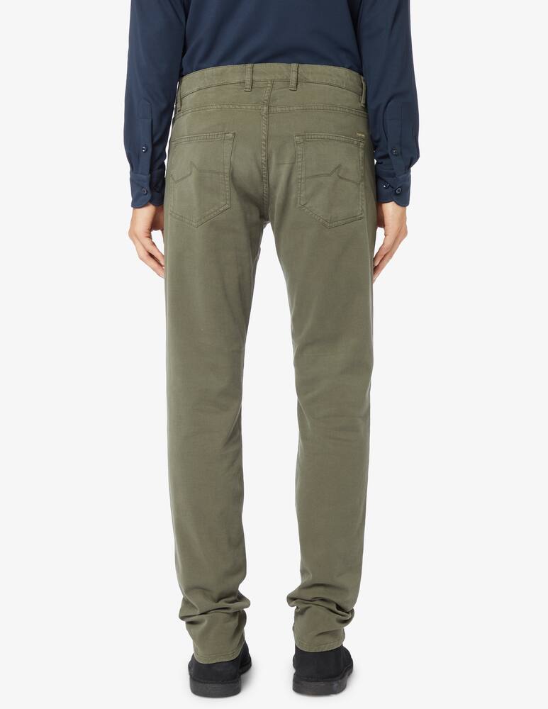 rinascente Paul & Shark Tencel slim fit 5 pockets trousers