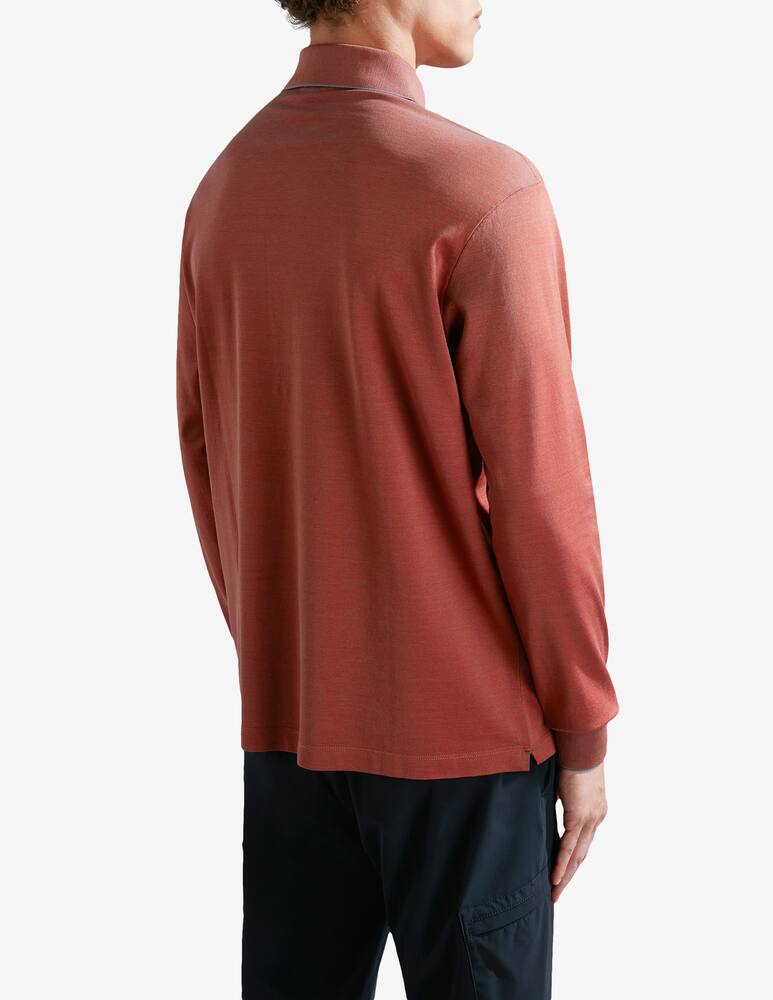 rinascente Paul & Shark Polo manica lunga pique con logo