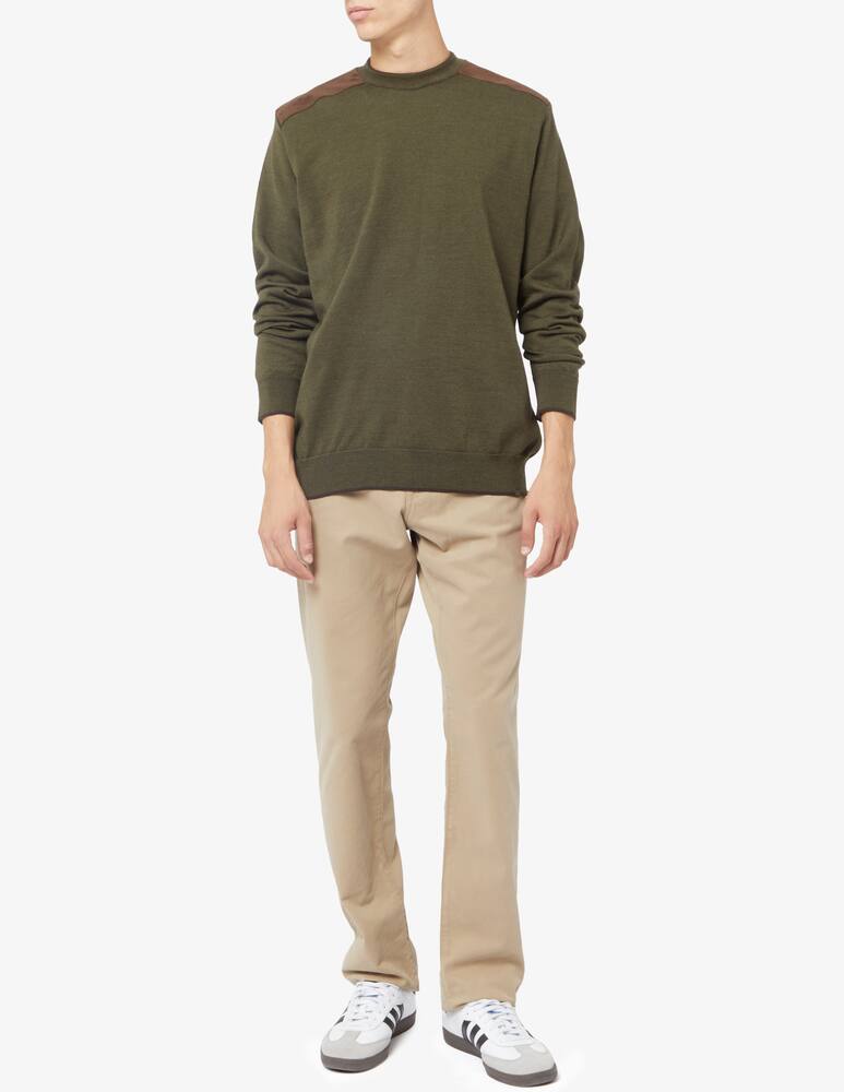 rinascente Paul & Shark Maglia in lana con inserto alcantara