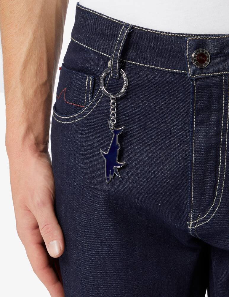 rinascente Paul & Shark Jeans stretch  red rivet in cotone giza