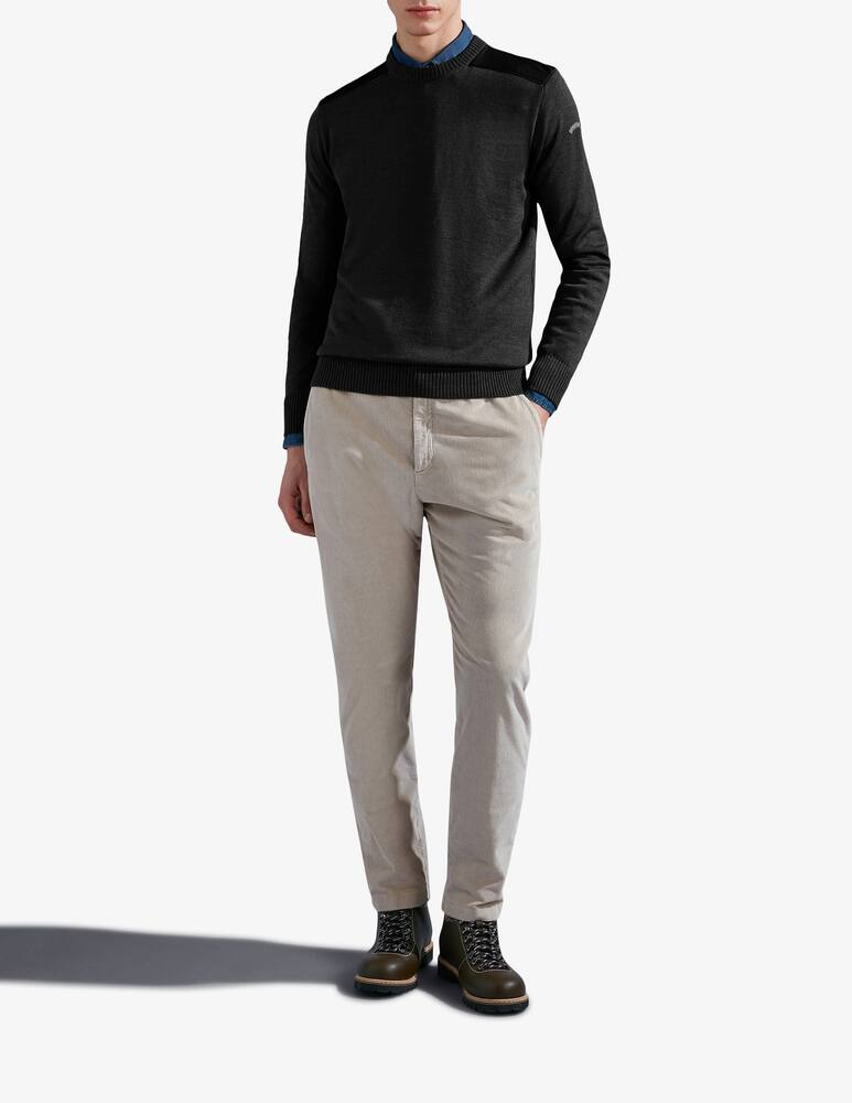 rinascente Paul & Shark Wool jumper with typhoon and moon badge