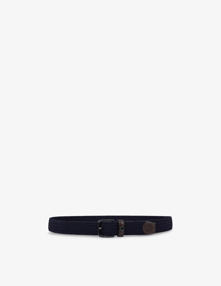 Paul & Shark Elastic belt with leather trim - picture 1 Paul & Shark Elastic belt with leather trim - picture 1