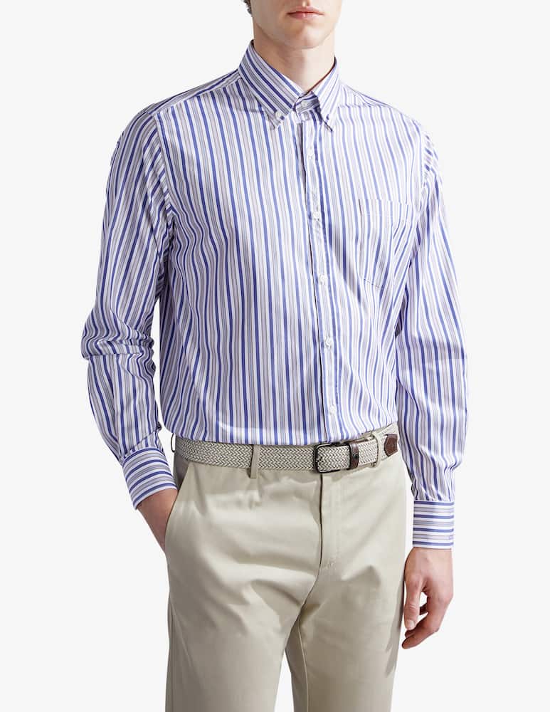 Paul & Shark Camicia manica lunga twill riga - immagine 1 Paul & Shark Camicia manica lunga twill riga - immagine 1