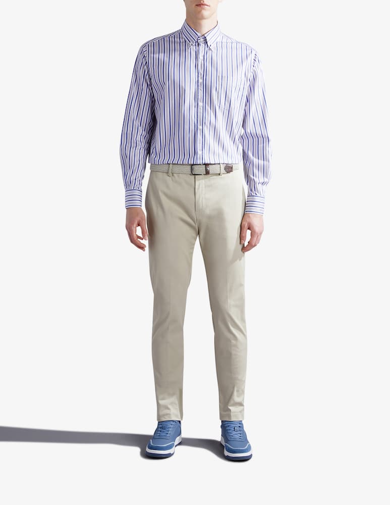Paul & Shark Camicia manica lunga twill riga - immagine 2 Paul & Shark Camicia manica lunga twill riga - immagine 2
