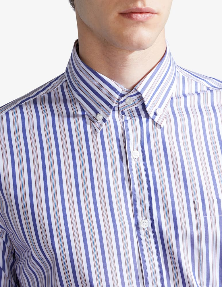 Paul & Shark Camicia manica lunga twill riga - immagine 4 Paul & Shark Camicia manica lunga twill riga - immagine 4