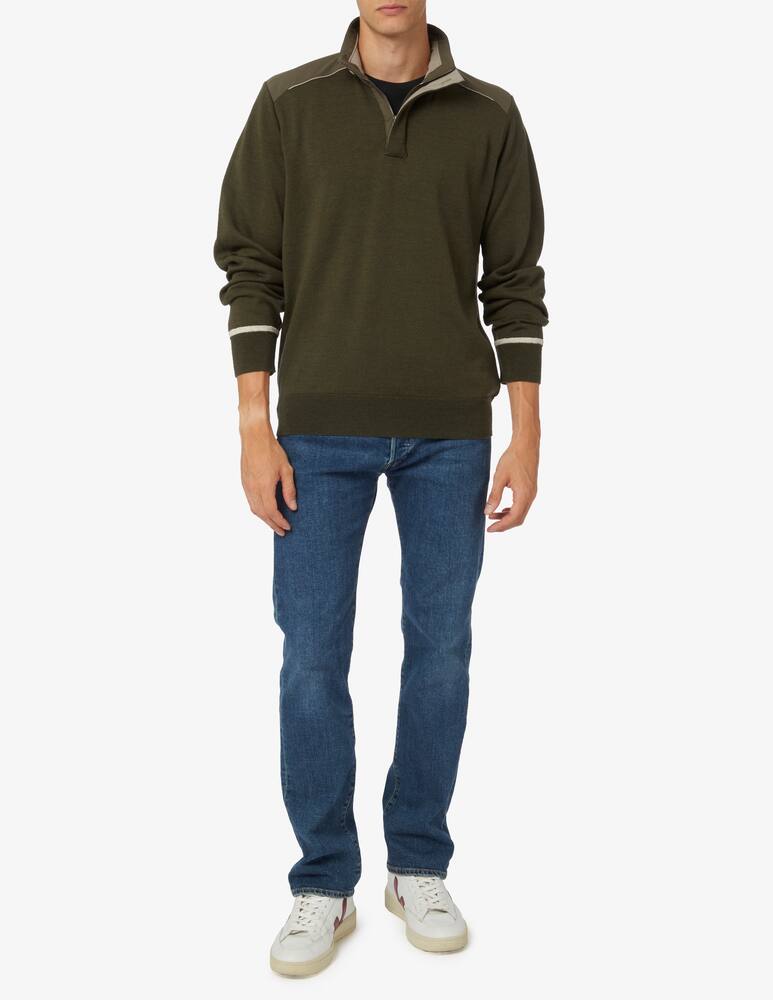 rinascente Paul & Shark Wool zip sweater with typhoon details