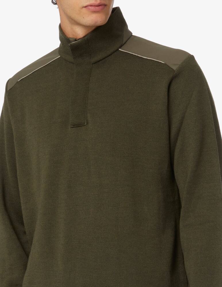 rinascente Paul & Shark Wool zip sweater with typhoon details