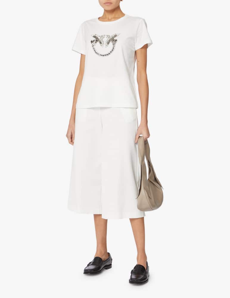 rinascente Pinko Quentin cotton t-shirt - White