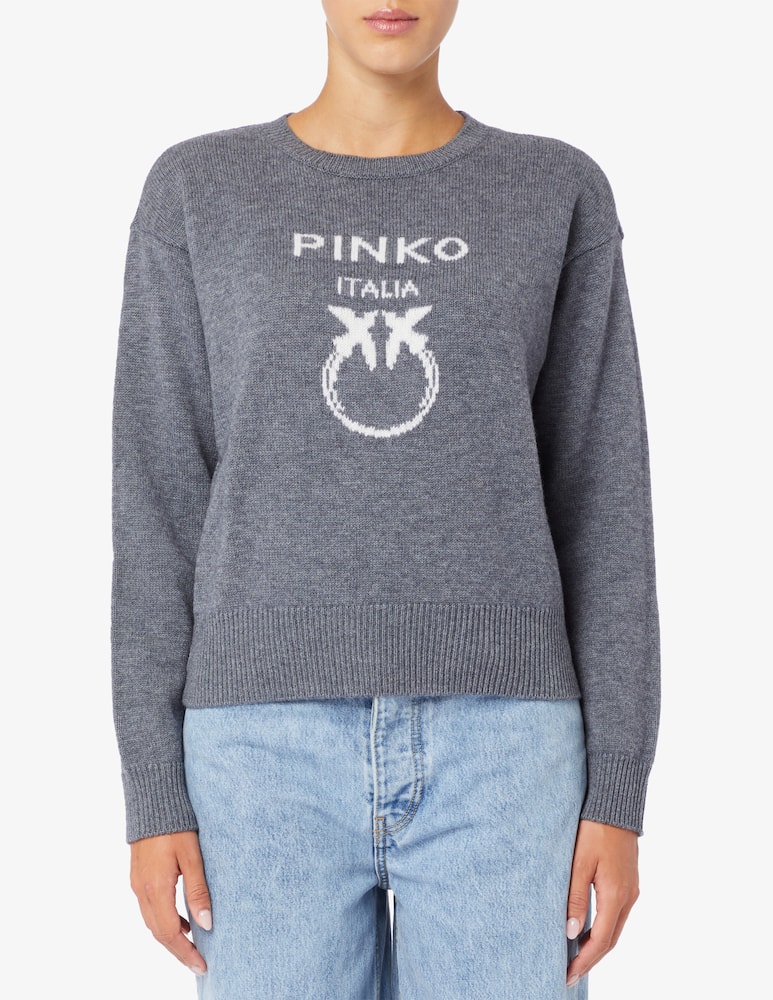 rinascente Pinko Burgos logo sweater