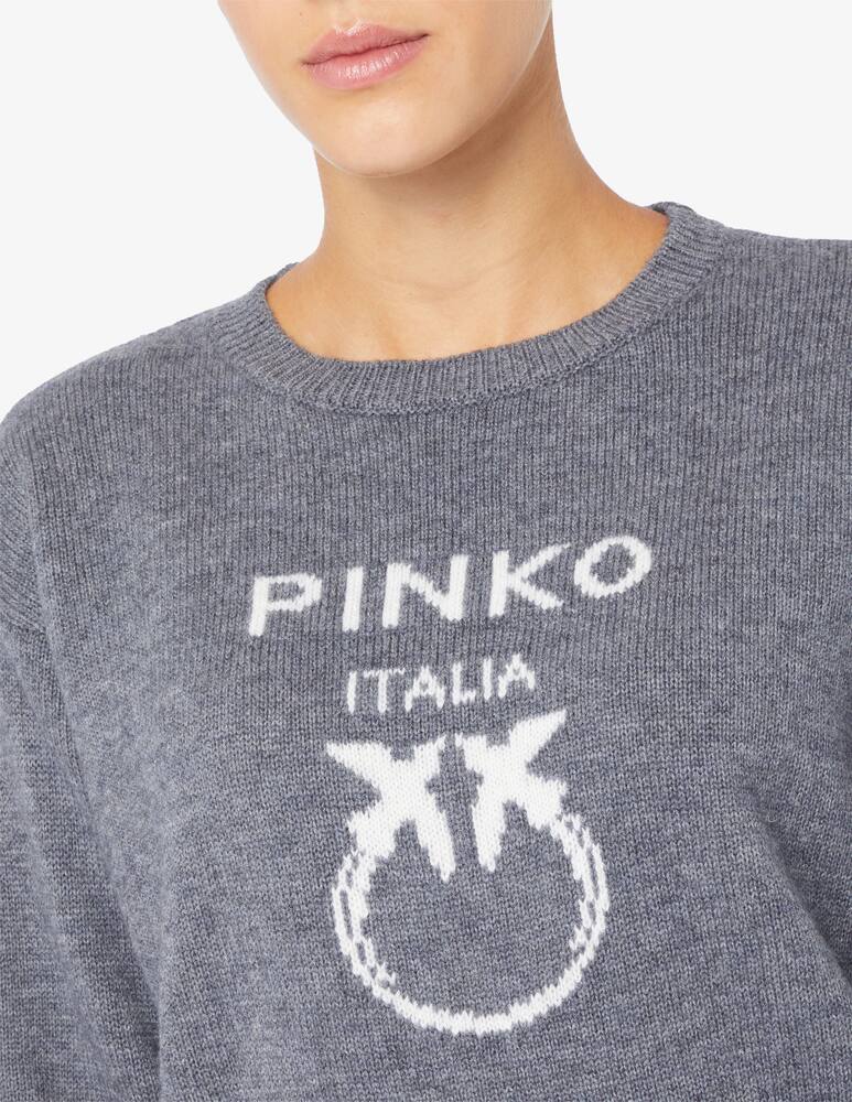 rinascente Pinko Burgos logo sweater