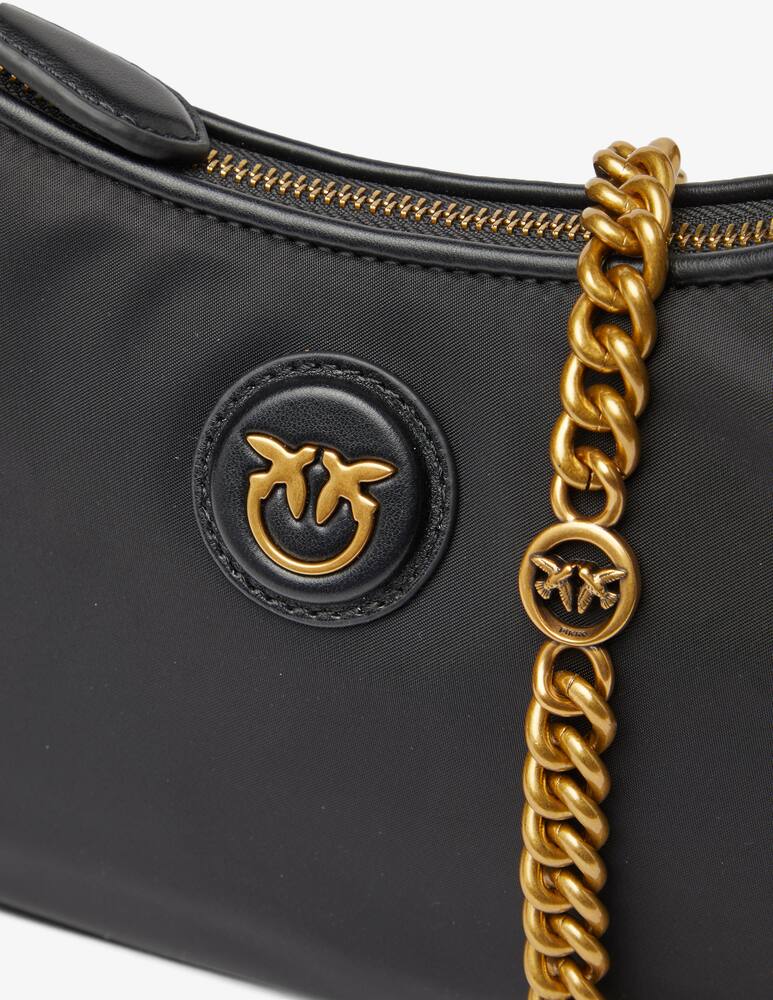 rinascente Pinko Mini crescent silk bag