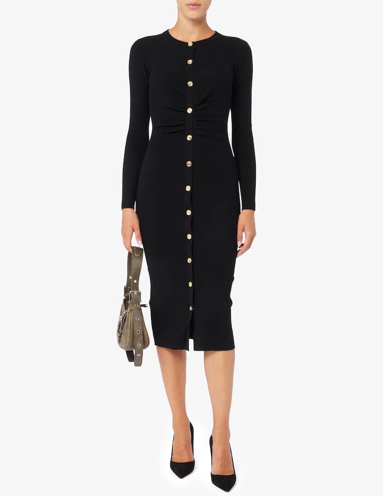 Pinko Ermine ribbed midi dress - picture 2