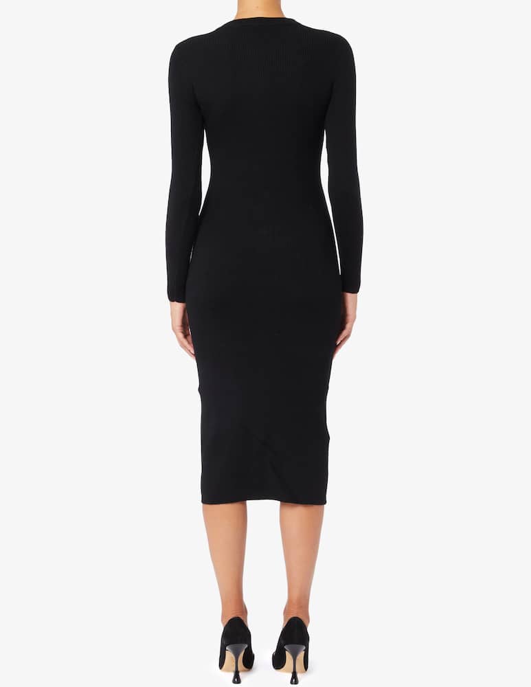 Pinko Ermine ribbed midi dress - picture 3