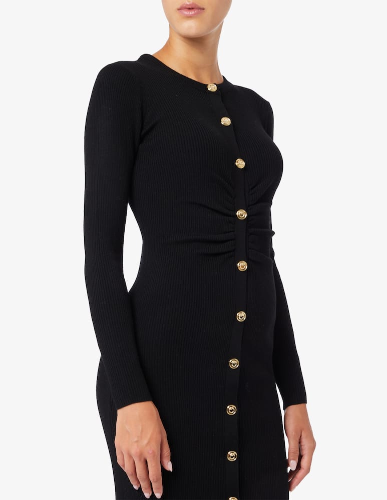 Pinko Ermine ribbed midi dress - picture 4