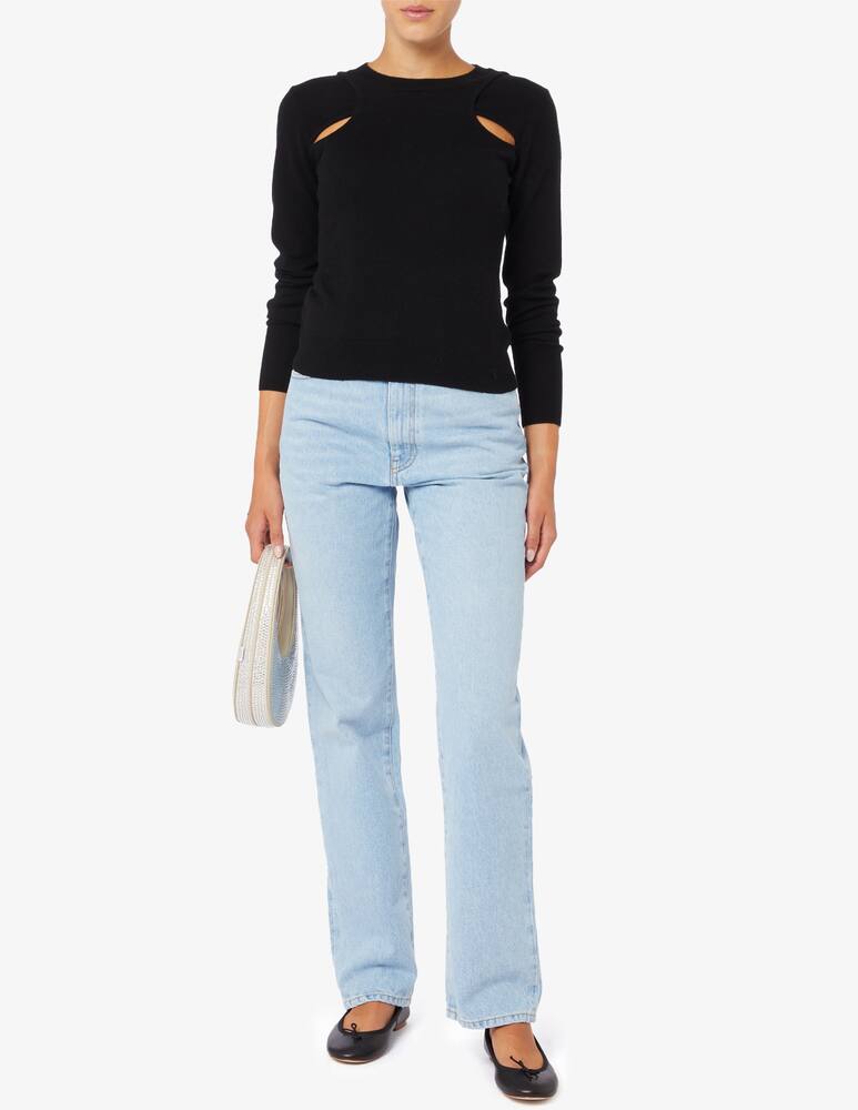 rinascente Pinko Skunk cutout ribbed top