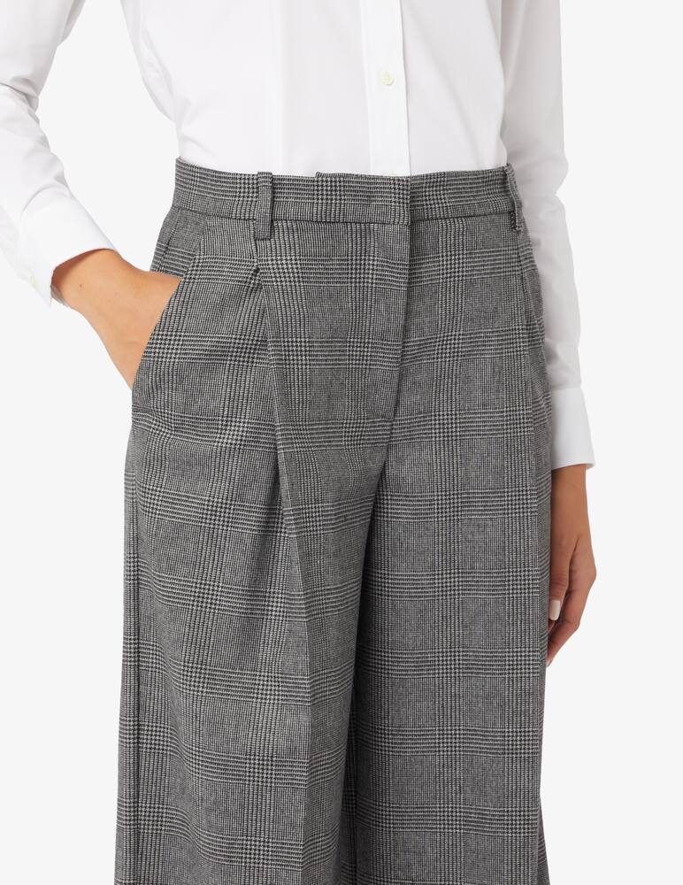Pinko Pantaloni vita alta palazzo check - immagine 4 Pinko Pantaloni vita alta palazzo check - immagine 4