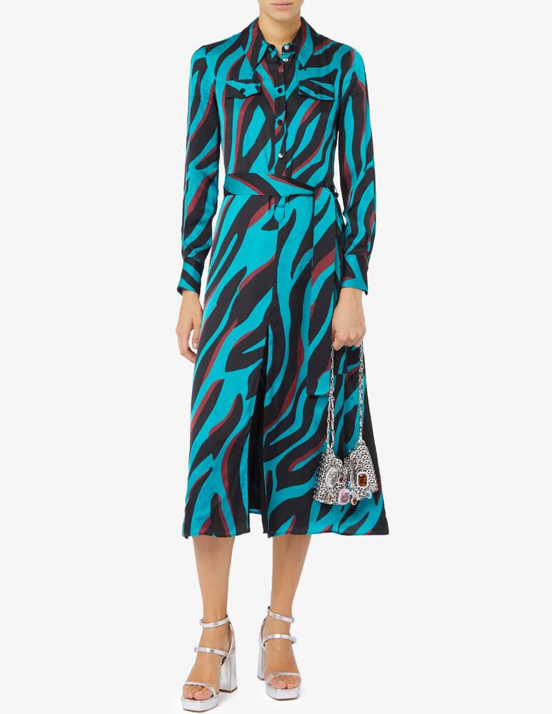 rinascente Pinko Zebra print chemise dress
