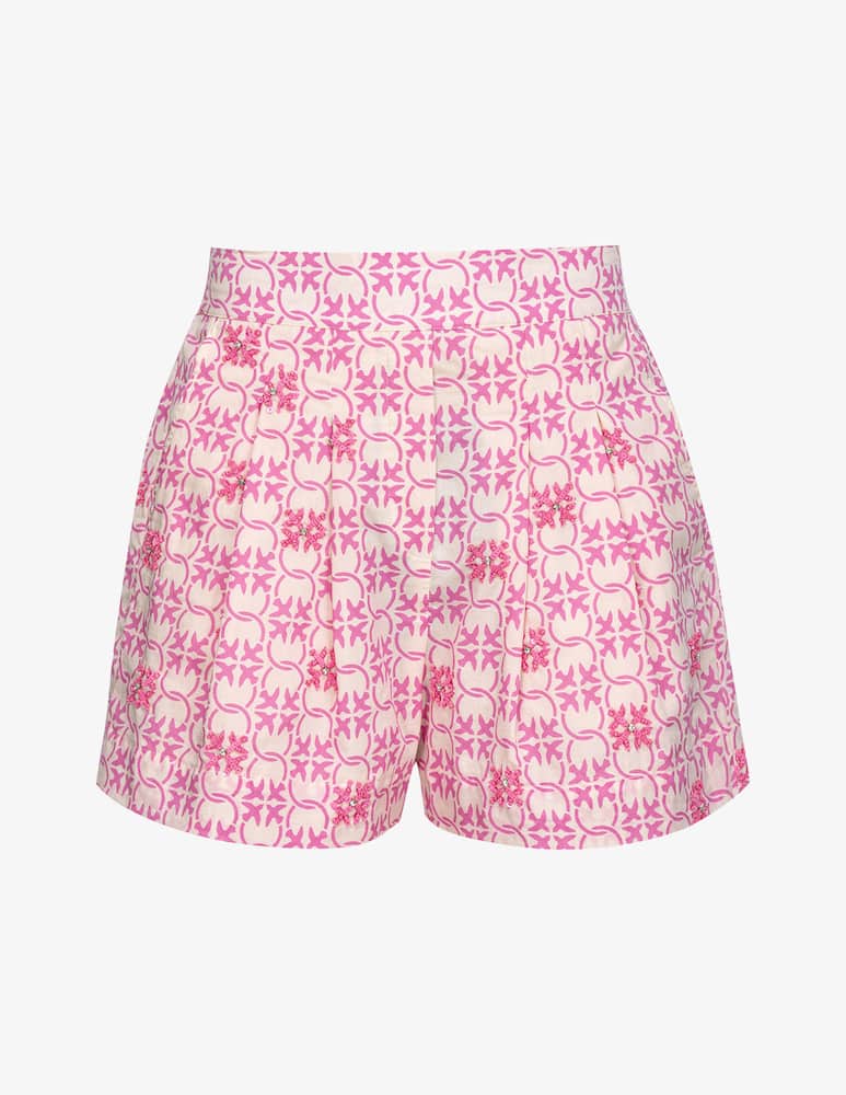 Pinko Sileno shorts with monogram print - picture 1 Pinko Sileno shorts with monogram print - picture 1