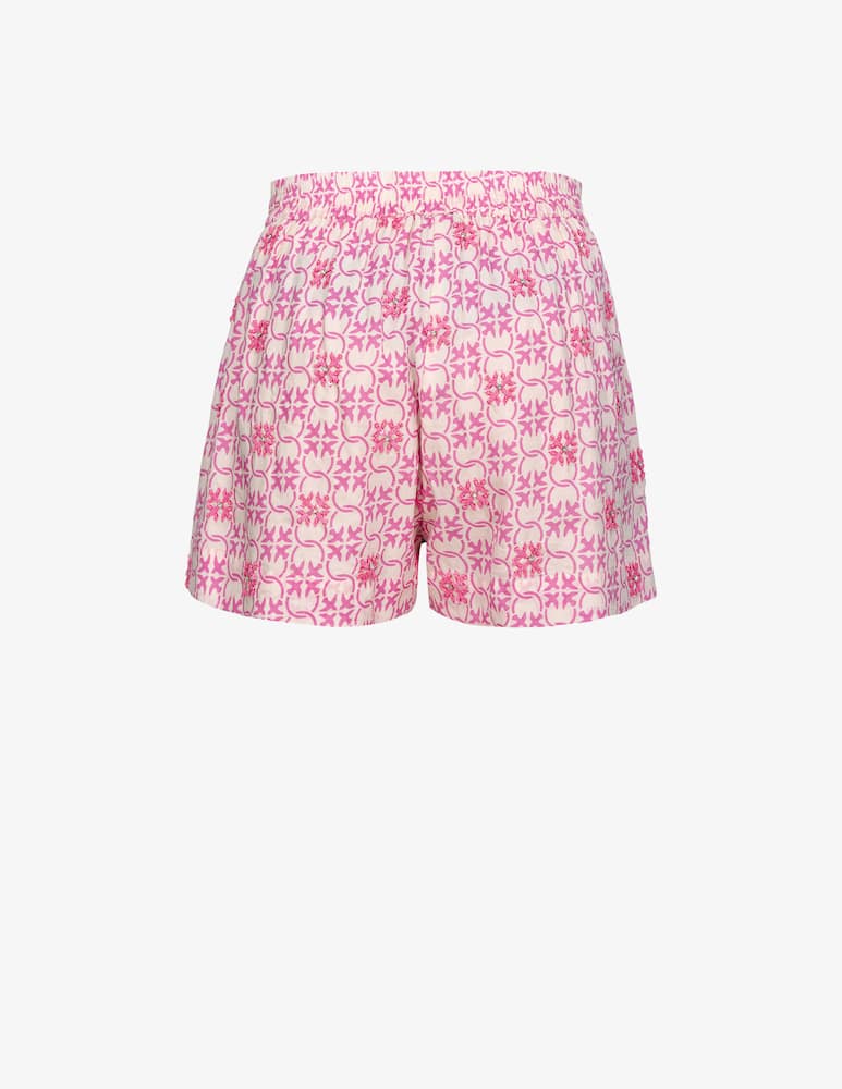 rinascente Pinko Shorts sileno stampa monogramma