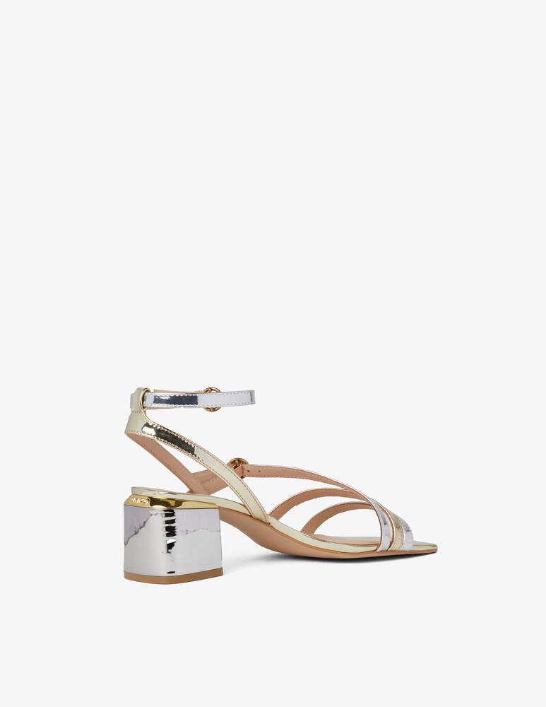 rinascente Pinko Kai mirror belt sandals