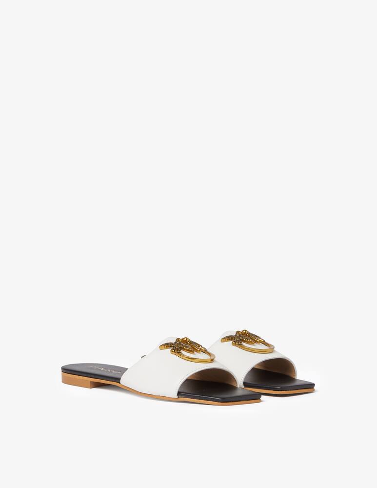 rinascente Pinko Marli slipper flat sandals logo