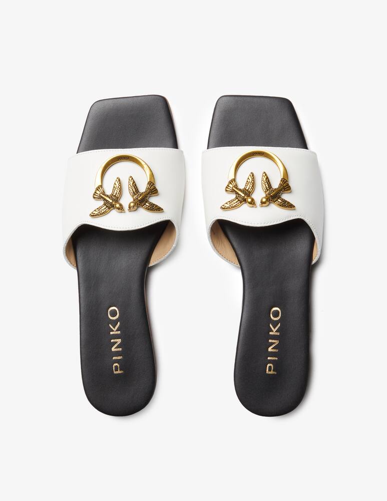 rinascente Pinko Marli slipper flat sandals logo