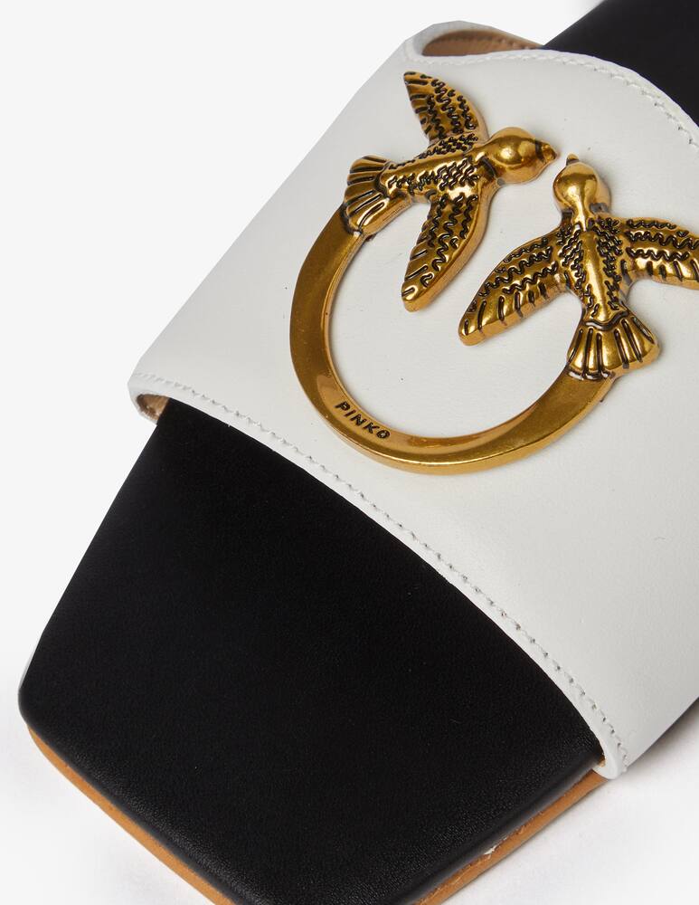 rinascente Pinko Marli slipper flat sandals logo