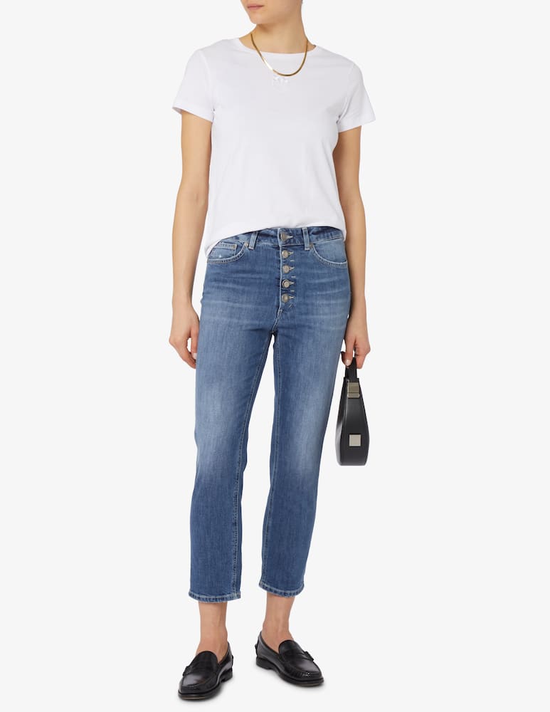 rinascente Pinko T-shirt bussolotto effetto ricamato