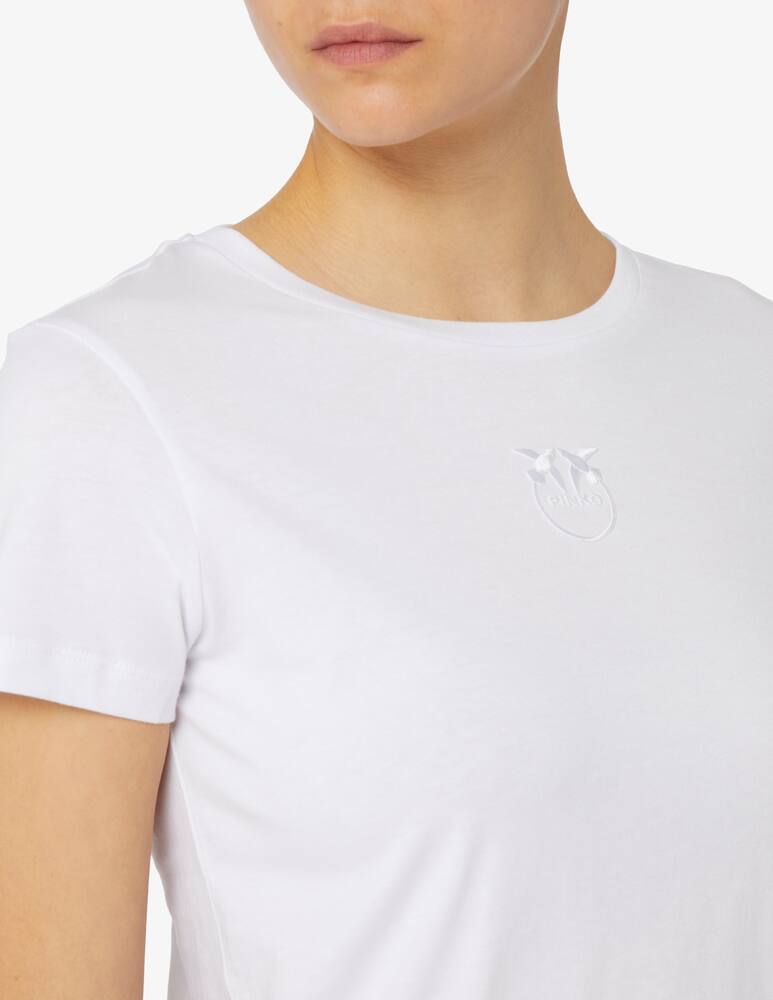 rinascente Pinko T-shirt bussolotto effetto ricamato