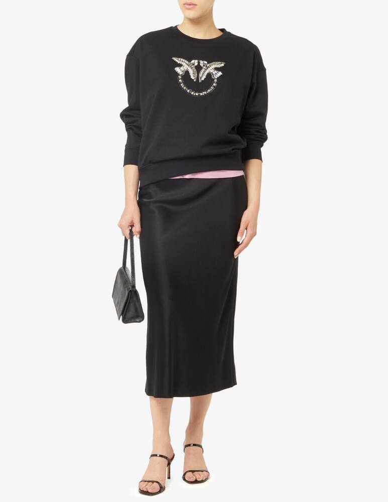 rinascente Pinko Nelly birds logo sweatshirt