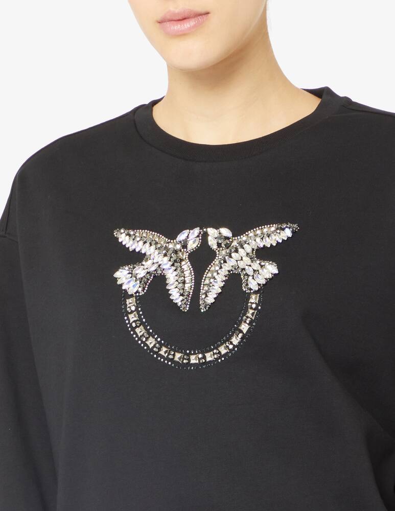 rinascente Pinko Nelly birds logo sweatshirt