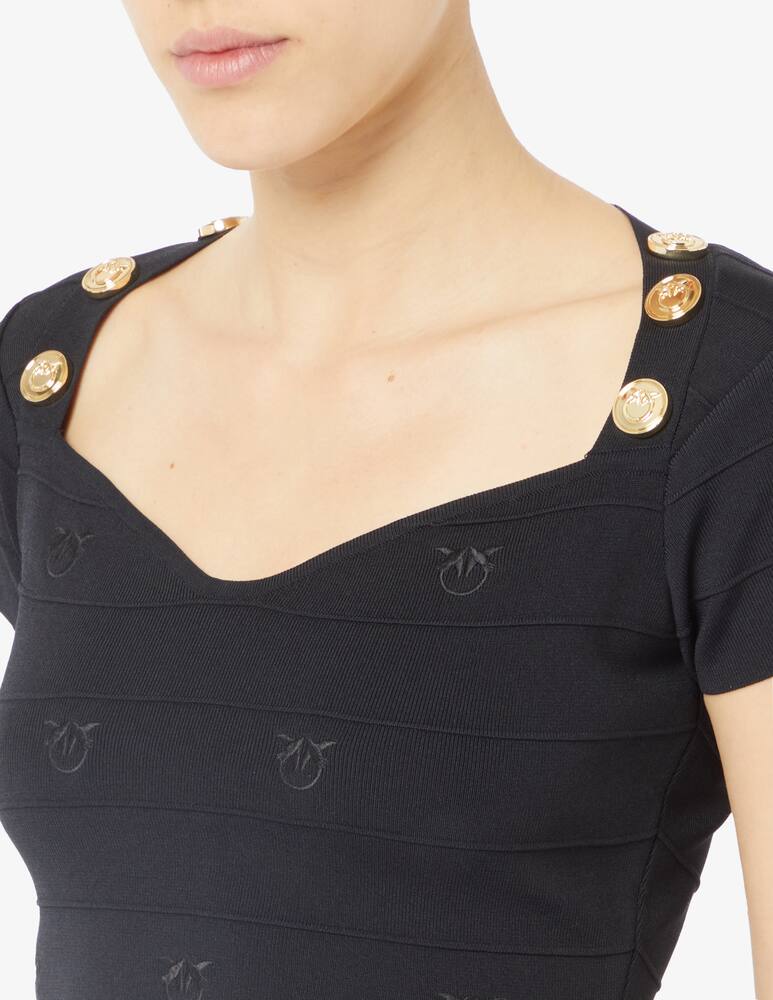 Pinko Maglia bande hoodia - immagine 4 Pinko Maglia bande hoodia - immagine 4