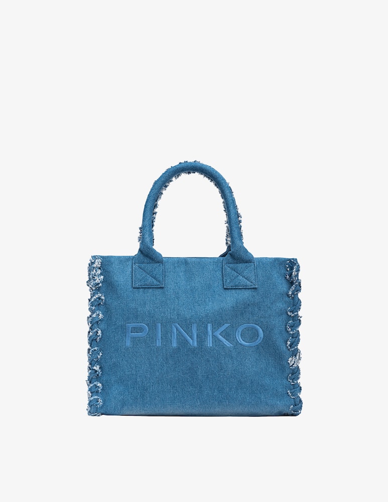 rinascente Pinko Canvas beach bag