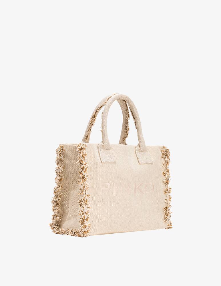 rinascente Pinko Canvas beach bag