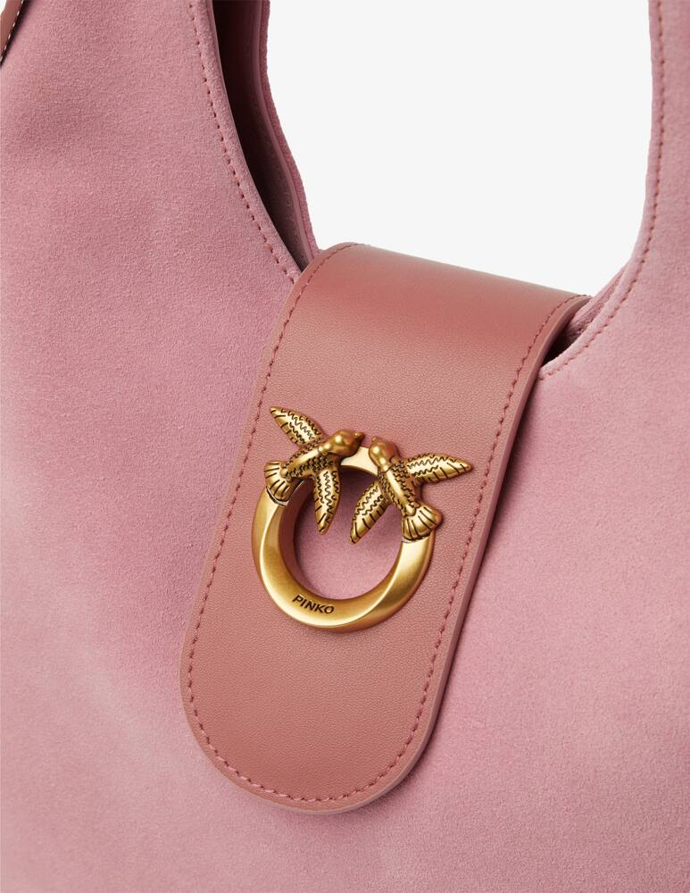 rinascente Pinko Mini suede hobo bag