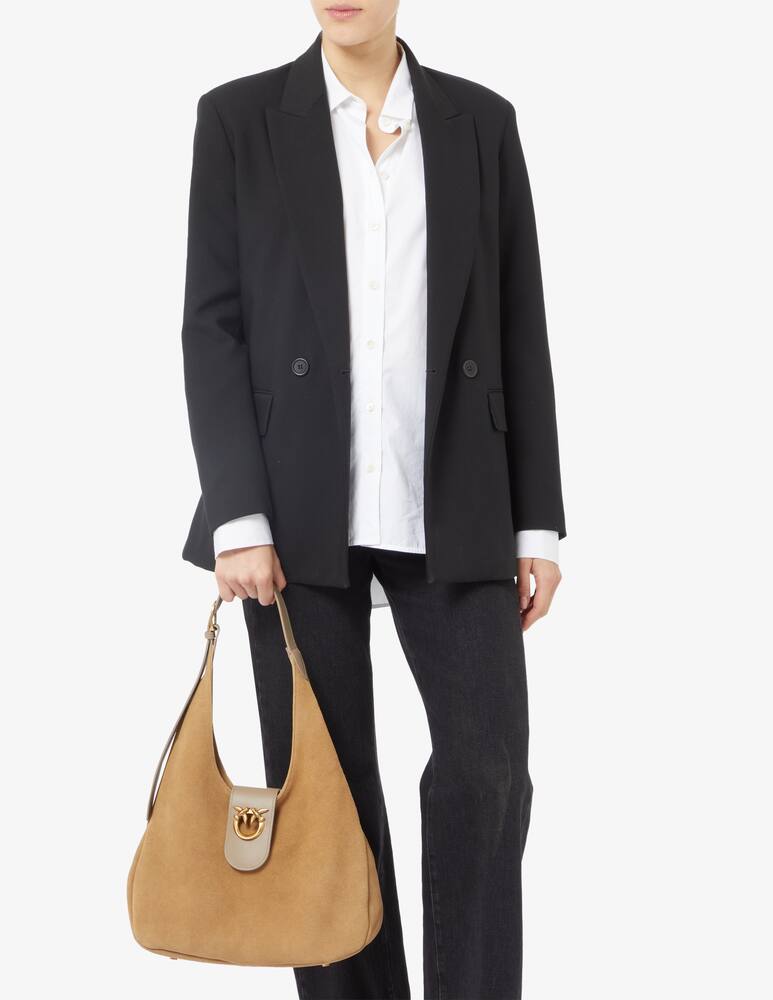 rinascente Pinko Borsa hobo mini in camoscio